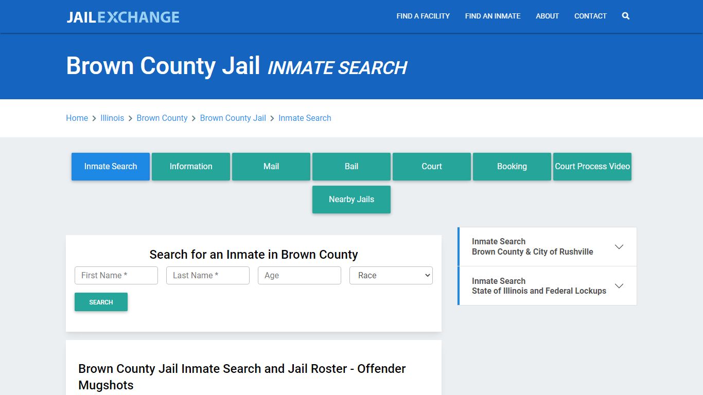 Brown County Jail, IL Inmate Search: Roster & Mugshots