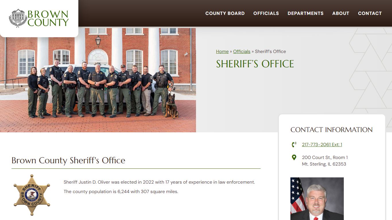 Sheriff’s Office | Brown County, IL | Mt. Sterling, IL