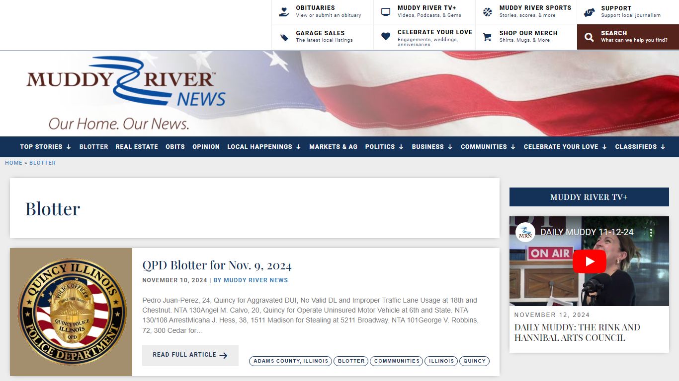 Blotter Archives - Muddy River News