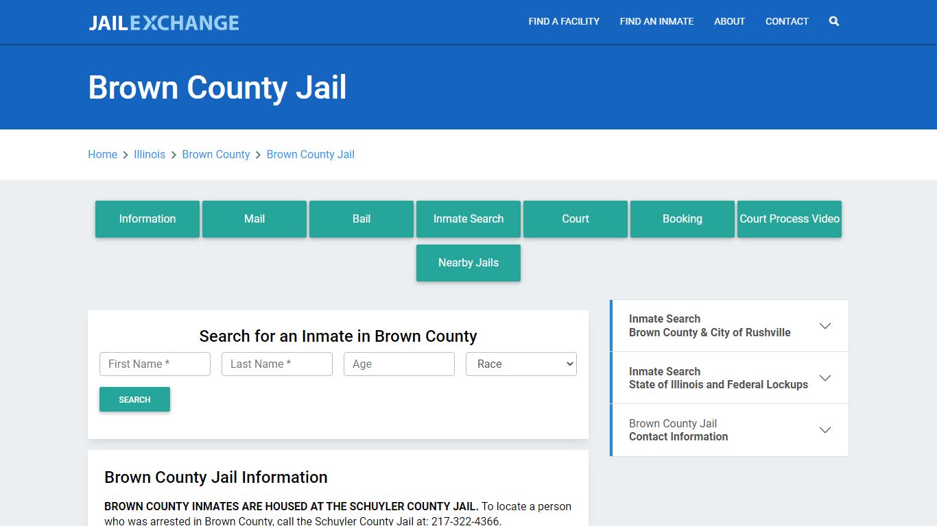 Brown County Jail Roster Lookup, IL, Inmate Search - Jail Exchange